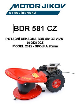 Technický nákres BDR 581 VIVA-2012