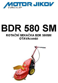 Technický nákres BDR 580SM-1 OTAVA