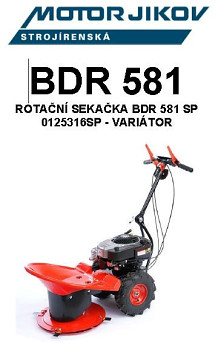 Technický nákres BDR 581SP-VARIATOR
