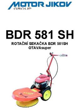 Technický nákres BDR 581SH OTAVA SUPER