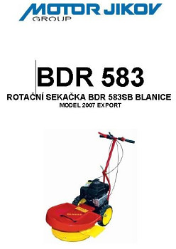 Technický nákres BDR 583SB BLANICE
