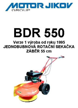 Technický nákres BDR 550-1995