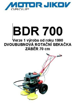 Technický nákres BDR 700-1990