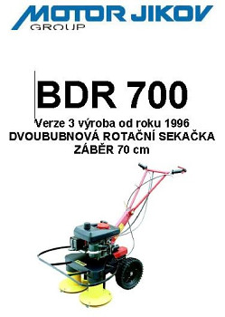 Technický nákres BDR 700-1996