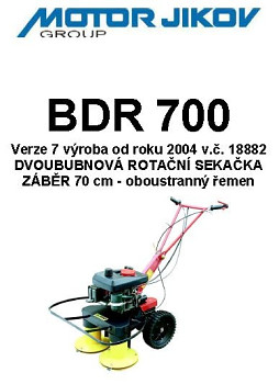 Technický nákres BDR 700-2004