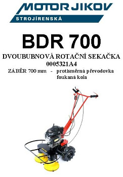 Technický nákres BDR 700-2009